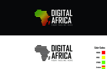 Digital Africa Logo - Africa Map Vector Art