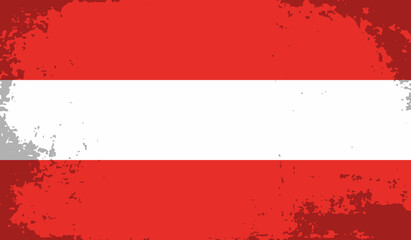 Grunge Austria flag. Austria flag with waving grunge texture.