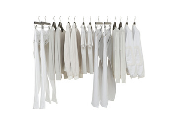 Elegant and trendy men's clothes hangingb