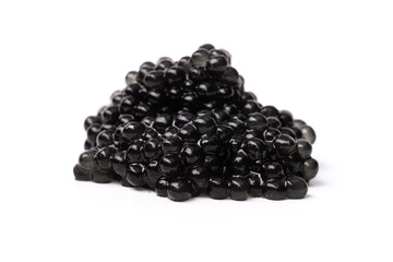Black caviar isolated