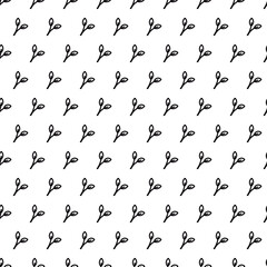Leaves seamless pattern. Black and white digital paper.