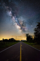 The Milky Way shining over rural Virginia in the foothills of Shenandoah National Park.