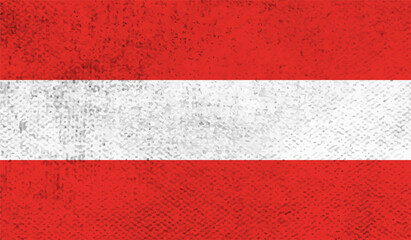 Grunge Austria flag. Austria flag with waving grunge texture.