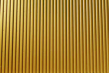 Ridged orange metal wall background.