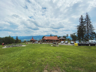 View from Beskydy mountains hill