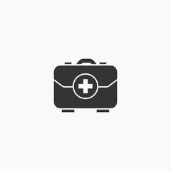 First aid kit icon graphic design vector illustration