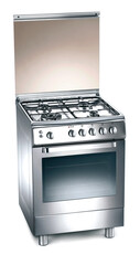 Stove and oven on white background