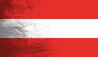 Grunge Austria flag. Austria flag with waving grunge texture.