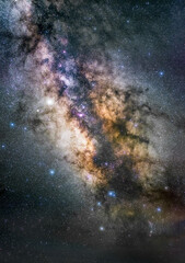 The Galactic Core of our very own Milky Way Galaxy shot in Shenandoah National Park, untracked.