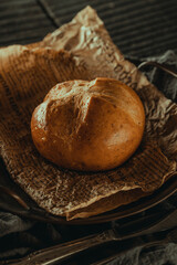 Whole wheat bread, on the board