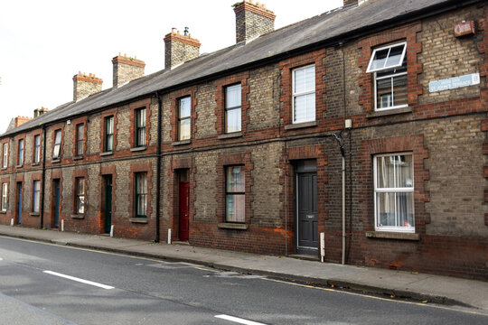 Old Irish building in a street.