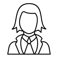 Vector Detective Outline Icon Design