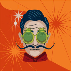 salvador dal's mustache