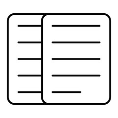 Vector Document Outline Icon Design