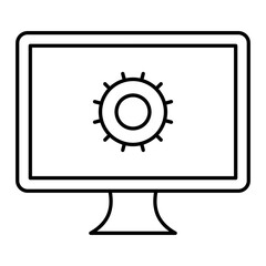 Vector Settings Outline Icon Design