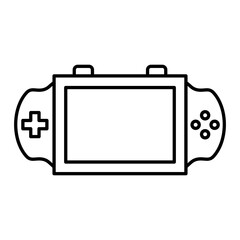 Vector Video Console Outline Icon Design