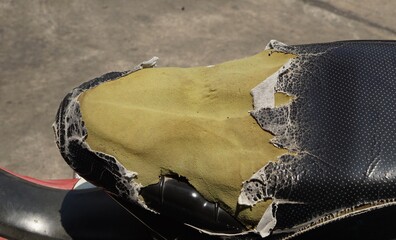 purse on a black background