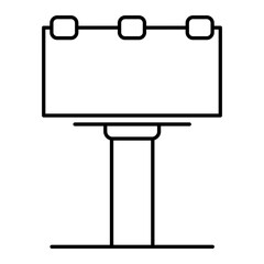 Vector Billboard Outline Icon Design