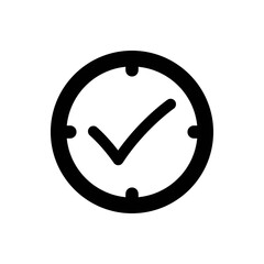 Clock completed icon