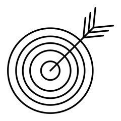 Vector Goal Outline Icon Design