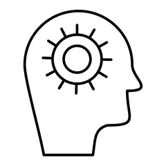 Vector Humanoid Outline Icon Design