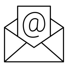 Vector E-Mail Outline Icon Design