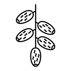 Vector Dates Outline Icon Design