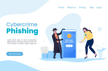 payment fraud via mobile application, fake money, financial theft landing page