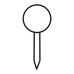 Vector Pin Outline Icon Design
