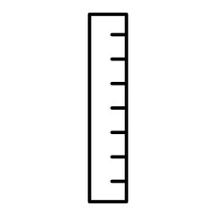 Vector Ruler Outline Icon Design