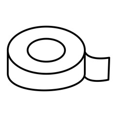 Vector Tape Outline Icon Design