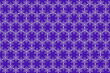 white star design in circular pattern repeat mandala illustration on purple background