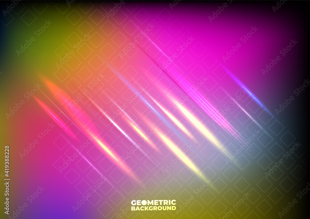 Poster technology background color vector for web and design