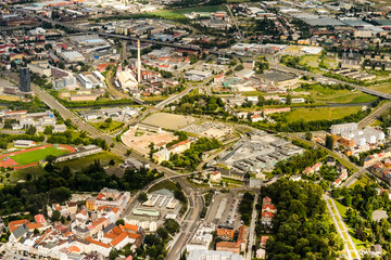 Olomouc landscape Aerial photography panorama