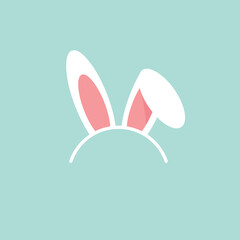 Ears of an Easter rabbit, vector illustration