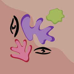 texture background eye leaves 