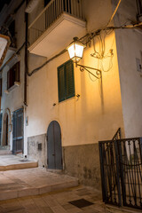evenig scene in the oldtown of picturesque Vieste on Gargano Peninsula