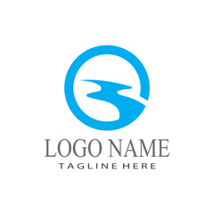 River vector icon illustration logo design