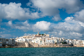 oldtown of picturesque Vieste on Gargano Peninsula
