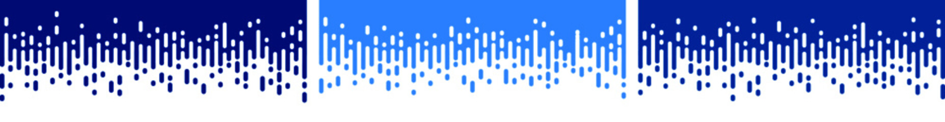 Abstract halftone blue rounded line background. Blue color tone vector design set, flat lay design illustration