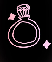 指輪　スクラッチアート