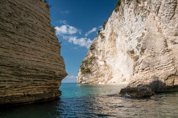 rocky Gargano coast in Puglia