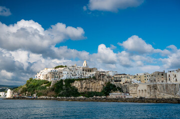 oldtown of picturesque Vieste on Gargano Peninsula