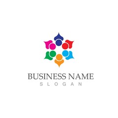 Obraz premium Community, network and social icon