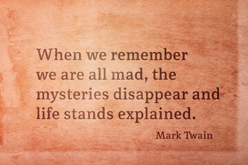 all mad Twain