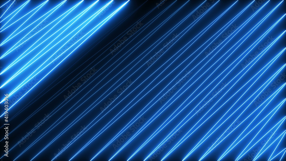Poster animated zig zag neon light seamless loop modern motion graphics background