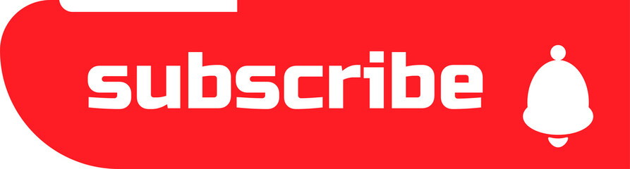 Subscribe, bell button. Red button subscribe to channel, blog. Social media background. Marketing. Vector illustration. EPS 10