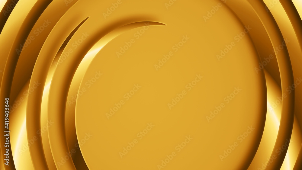 Poster abstract golden spiral vortex motion graphics seamless loop background