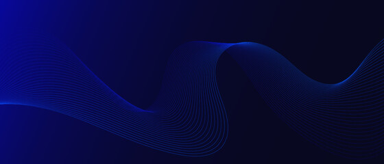 abstract background with flowing lines. Digital future technology concept. vector illustration.