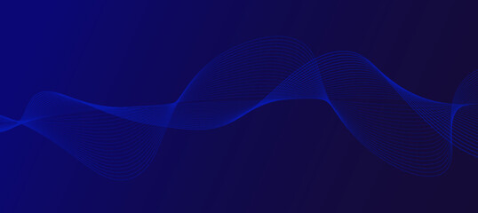 abstract background with flowing lines. Digital future technology concept. vector illustration.